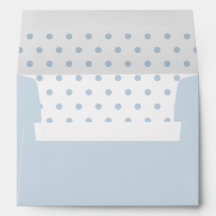 Blue Polka Dot Personalized A7 Envelope
