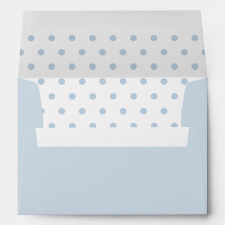 Blue Polka Dot Personalized A7 Envelope