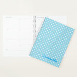 Blue Polka Dot Planner<br><div class="desc">Blue polka dot day planner</div>