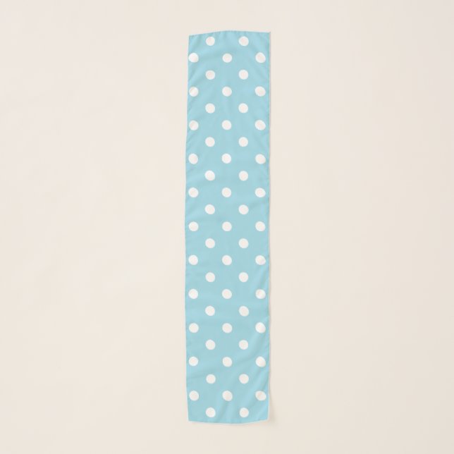 Blue Polka Dot Scarf (Front)