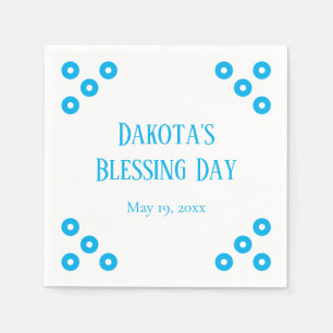 Blue Polka-dot Special Event Napkins