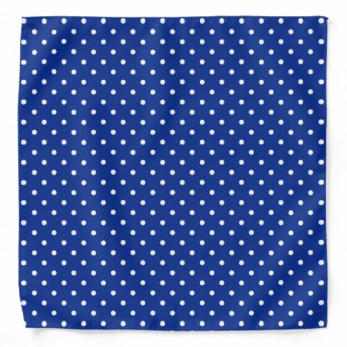 Blue Polka Dots Bandana