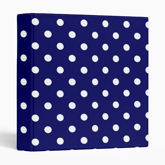 Blue Polka Dots Binder (Front/Spine)