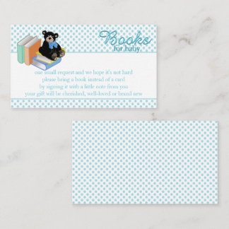 Blue Polka Dots Books for Baby Enclosure Card