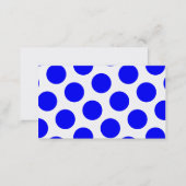 Blue Polka Dots Business Card (Front/Back)
