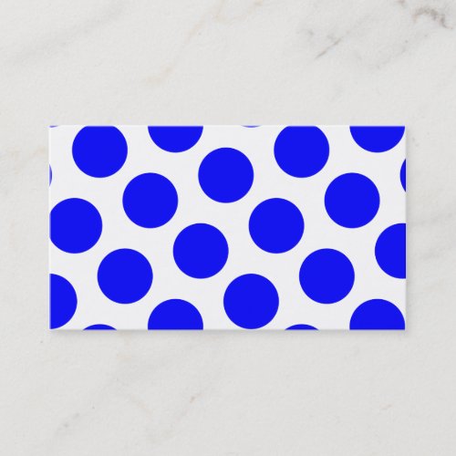 Blue Polka Dots Business Card
