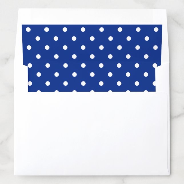 Blue Polka Dots Envelope Liner (In Envelope)