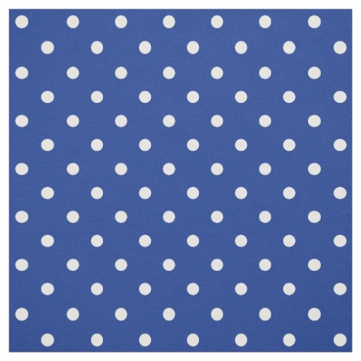 Blue Polka Dots Fabric