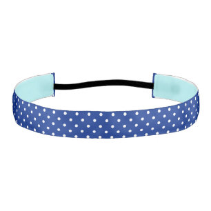 Blue Polka Dots Headband