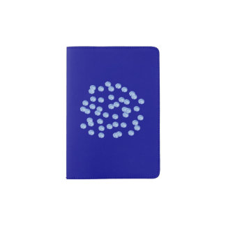 Blue Polka Dots Passport Holder