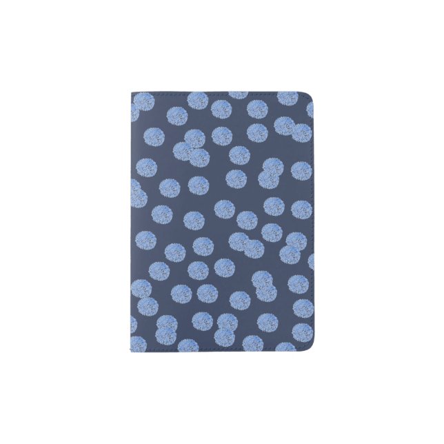 Blue Polka Dots Passport Holder (Front)