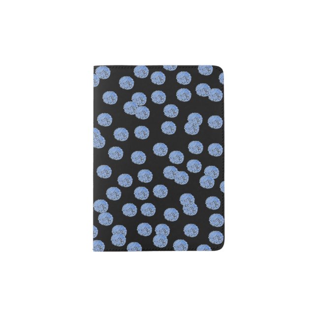 Blue Polka Dots Passport Holder (Front)