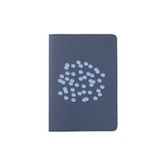 Blue Polka Dots Passport Holder