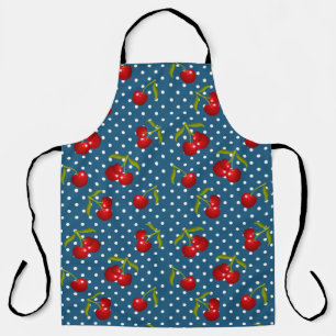 Blue Polka Dots Pattern Dot Pattern Illustrator Po Apron