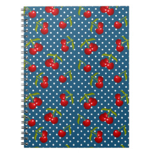 Blue Polka Dots Pattern Dot Pattern Illustrator Po Notebook