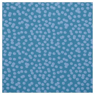Blue Polka Dots Pima Cotton Fabric