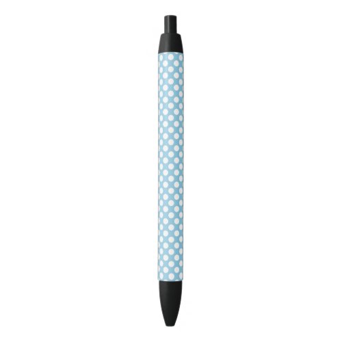 Blue Polka Dots Polka Dot Pattern Dots Dotted Black Ink Pen