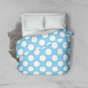 Blue Polka Dots, Polka Dot Pattern, Dots, Dotted Duvet Cover