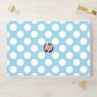 Blue Polka Dots, Polka Dot Pattern, Dots, Dotted HP Laptop Skin