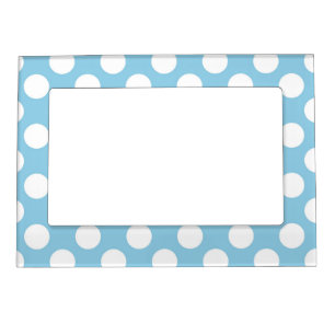 Blue Polka Dots, Polka Dot Pattern, Dots, Dotted Magnetic Frame