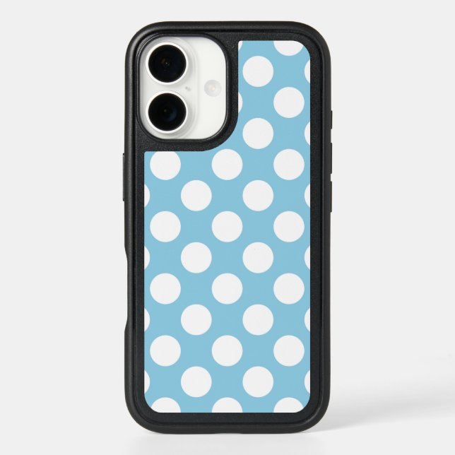 Blue Polka Dots, Polka Dot Pattern, Dots, Dotted Otterbox iPhone Case (Back)