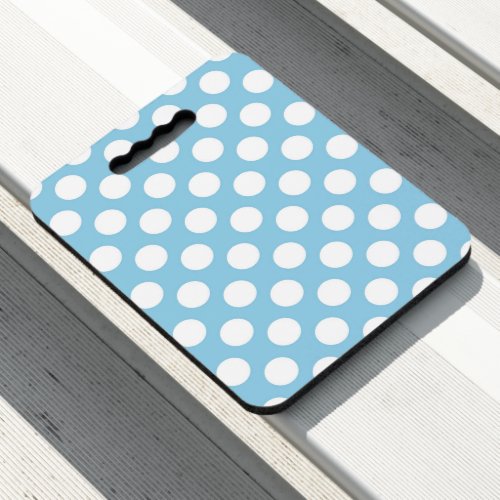 Blue Polka Dots Polka Dot Pattern Dots Dotted Seat Cushion