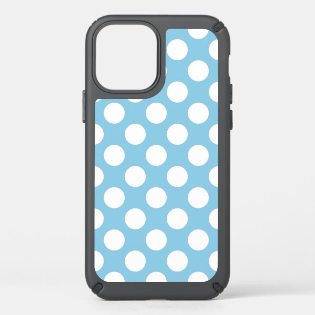 Blue Polka Dots, Polka Dot Pattern, Dots, Dotted Speck iPhone 12 Case (Front)