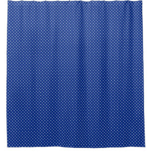 Blue Polka Dots Shower Curtain