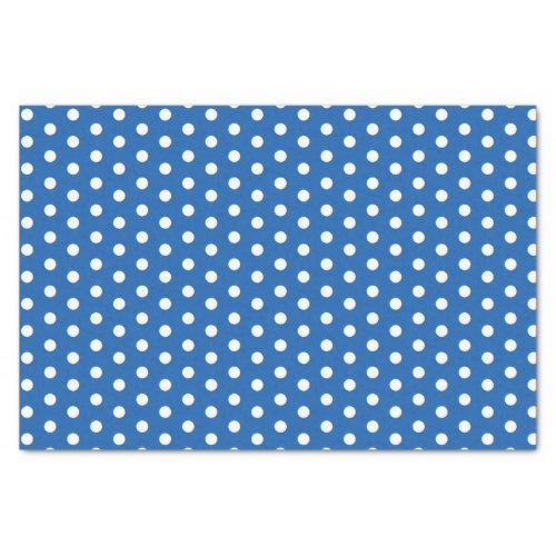 Blue Polka Dots Tissue Paper