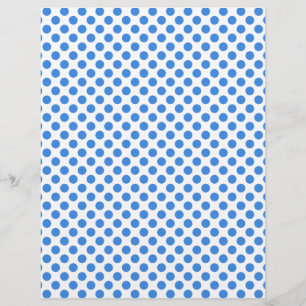 Blue Polka Dots with Customizable Background