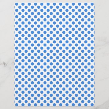 Blue Polka Dots With Customizable Background by backdropshop at Zazzle