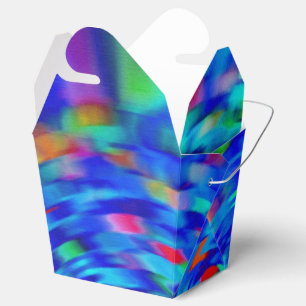 Blue Pond Ripple Favor Boxes