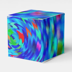 Blue Pond Ripple Favor Boxes