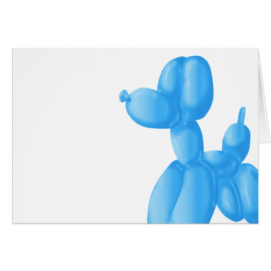 Blue Poodle Cards (Front Horizontal)