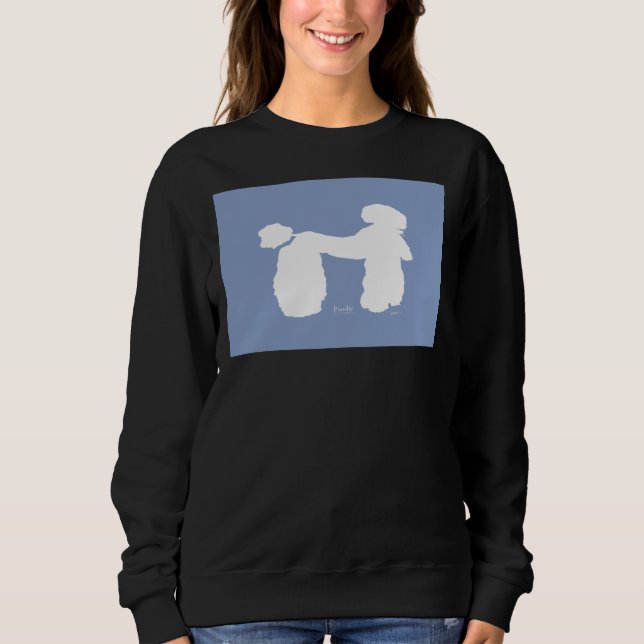 Blue Poodle Dog Tony Fernandes Sweatshirt (Front)