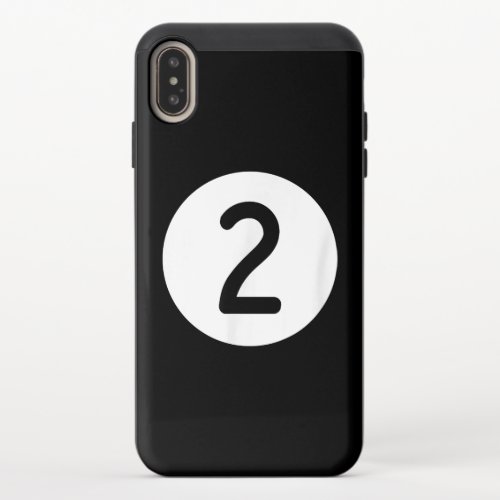 Blue Pool Ball Number Two Billiards Snooker iPhone XS Max Slider Case