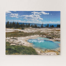 Blue pool in Yellowstone