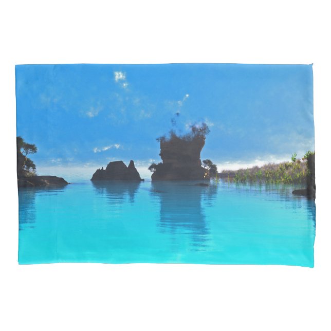 Blue Pool Pillow Case (Front)