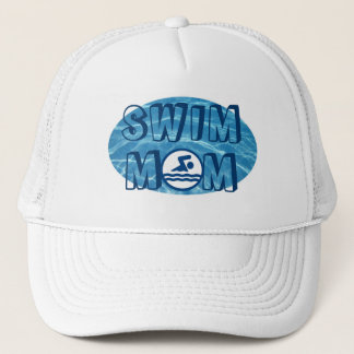 Blue Pool Water Swim Mom Hat