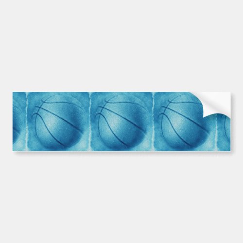 Blue Pop Art Basketball Bumper Sticker