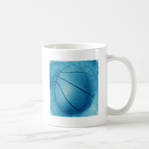 Blue Pop Art Basketball Coffee Mug