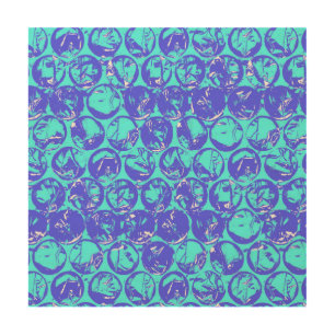 Blue pop art bubble wrap