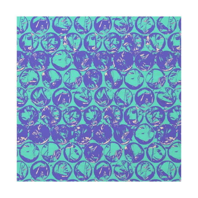 Blue pop art bubble wrap (Front)