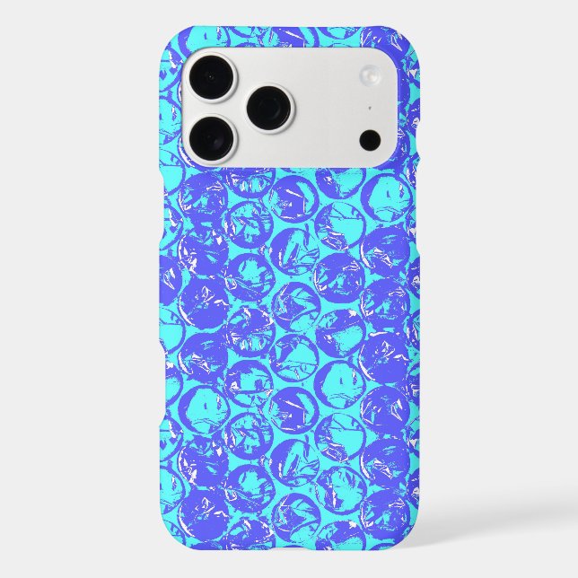 Blue pop art bubble wrap Case-Mate iPhone case (Back)
