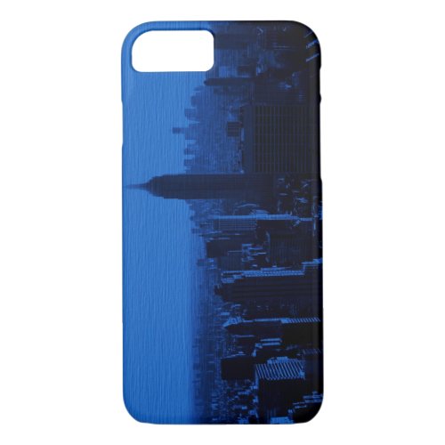 Blue Pop Art New York City iPhone 7 Case