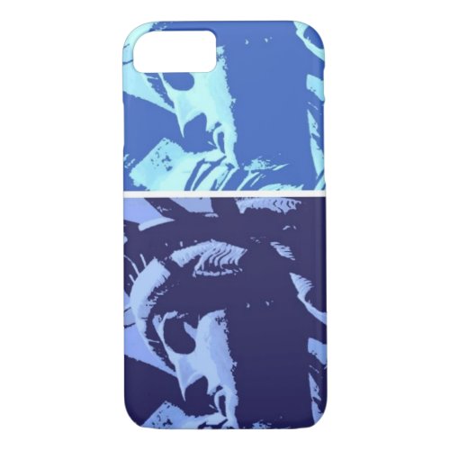 Blue Pop Art Statue of Lady Liberty iPhone 7 Case