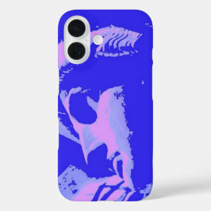 Blue Pop Art Statue of Liberty iPhone 16 Case