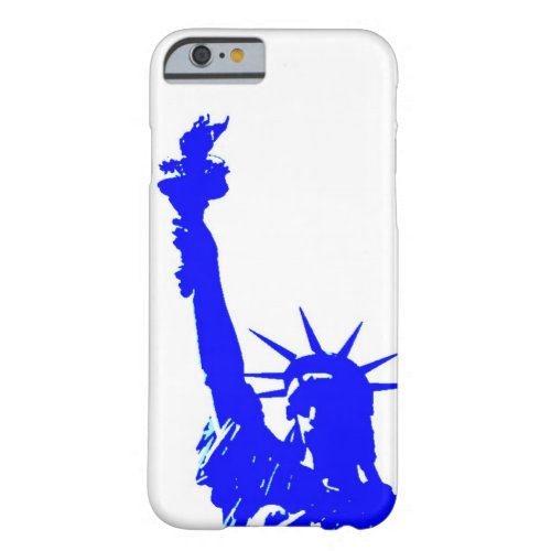 Blue Pop Art Statue of Liberty iPhone 6 Case