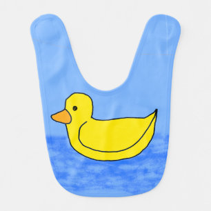 Blue Popcorn Anime Ducky Baby Bib