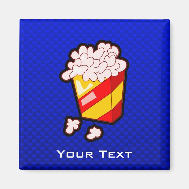 Blue Popcorn Magnet (Front)